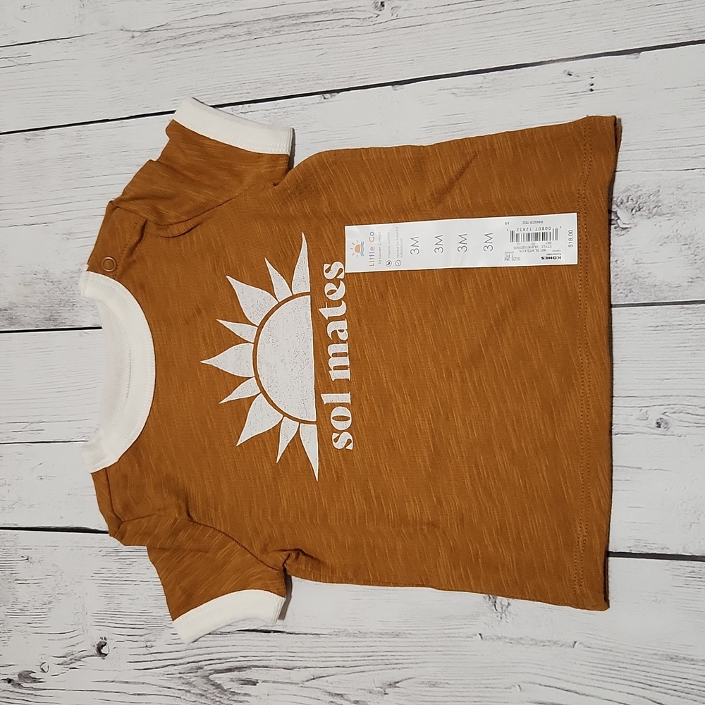 NWT Little Co 3Months Sol Mates Short sleeve top